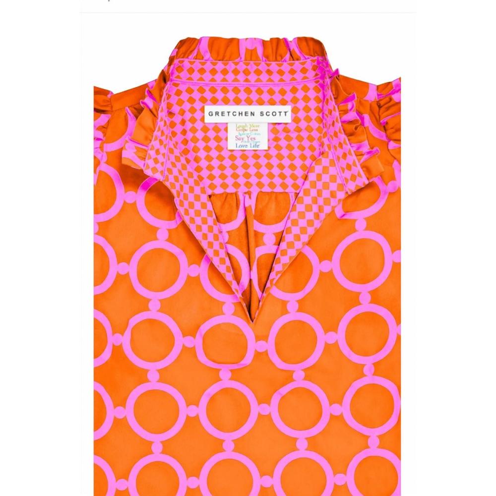 NEW GRETCHEN SCOTT outta sight dress in orange/pink - Picture 4 of 5